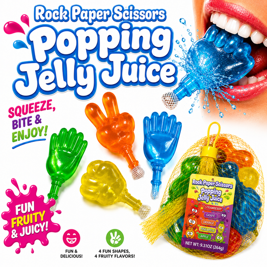 Popping Jelly Juice - Rock Paper Scissors - Case of 40