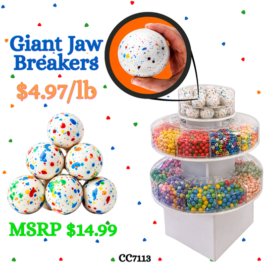 Bulk Candy – Giant Jaw Breakers - Case of 26.45 lb