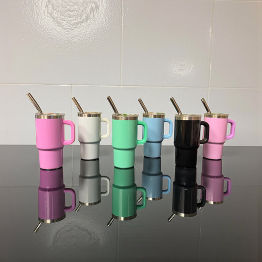 Mini Tumblers with straws 2.5 oz - Solid - Case of 48