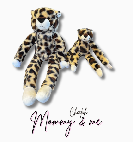 Cheetah Mommy & Me Plush - Case of 24