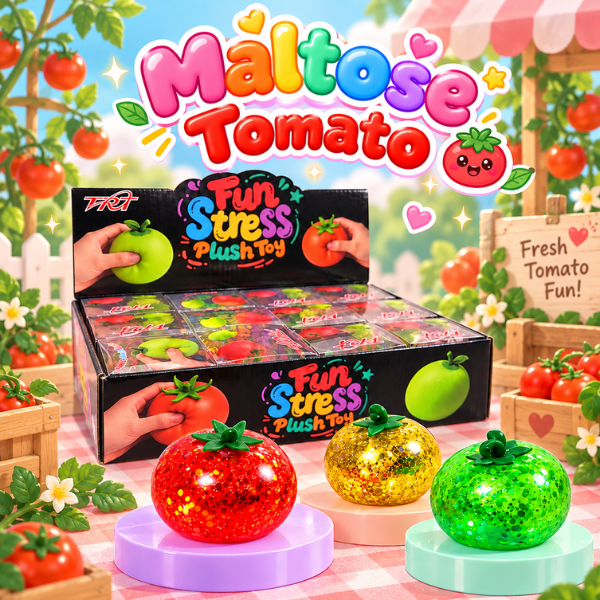 Maltose Squishy - Tomato – 12 pcs