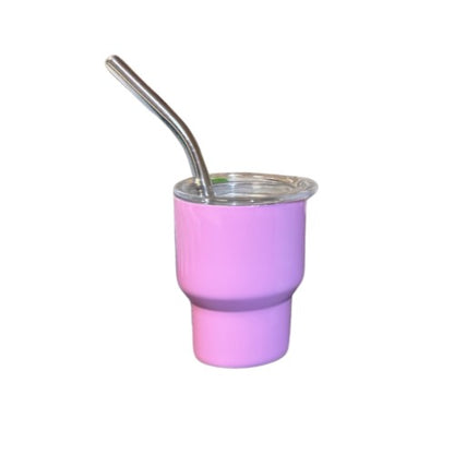 Mini Shot Glass with straws 2oz - Pastel - Case of 24