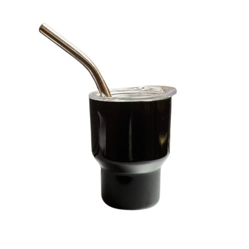 Mini Shot Glass with straws 2oz - Solid - Case of 24