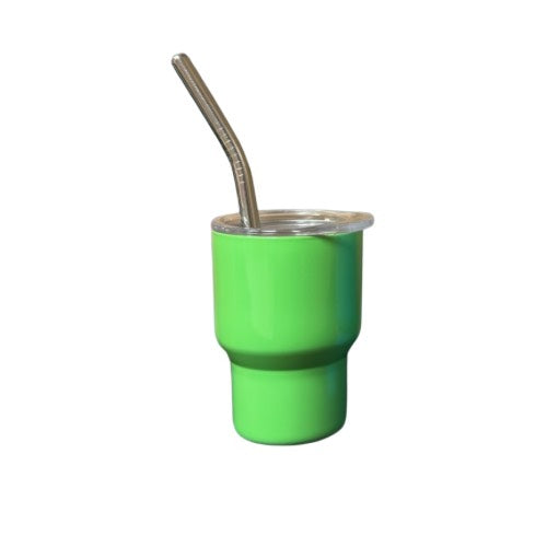 Mini Shot Glass with straws 2oz - Bright - Case of 24