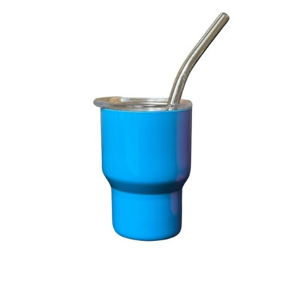 Mini Shot Glass with straws 2oz - Bright - Case of 24