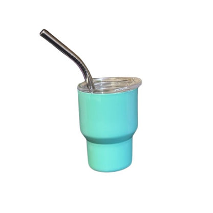 Mini Shot Glass with straws 2oz - Pastel - Case of 24