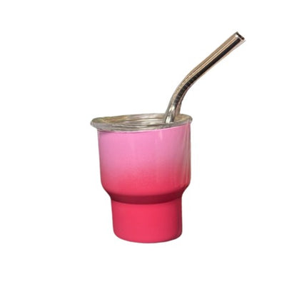 Mini Shot Glass with straws 2oz - Ombre - Case of 24