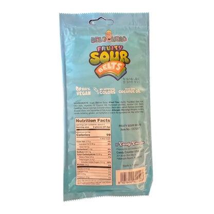 Bebo Head Sour Belts - Rainbow and Fruity Flavors Case of 30