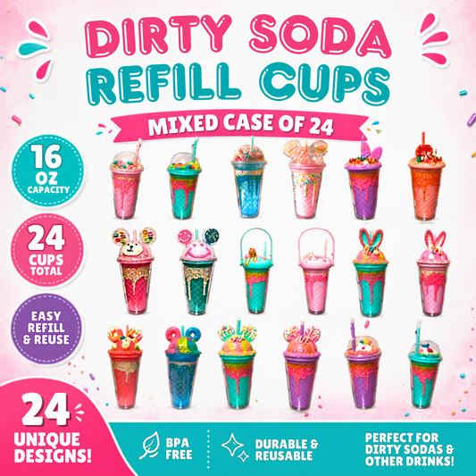 Dirty Soda 16 oz - Mixed Case - Case of 24
