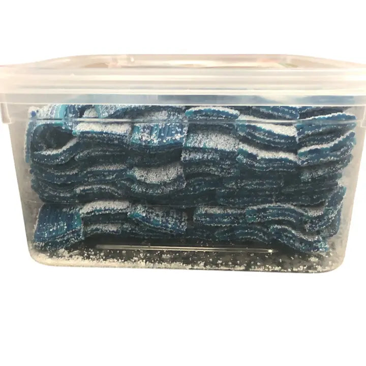 Bulk Candy Belts – Sour Blue Raspberry - Case of 19.8 lbs