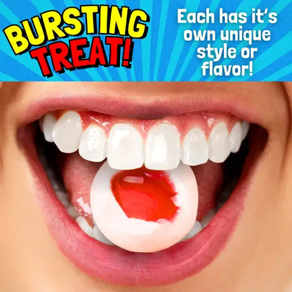 Bulk Candy 100ct Party Tub -  Bebo Head Beaver Face Jelly Filled Gummies - Case of 8