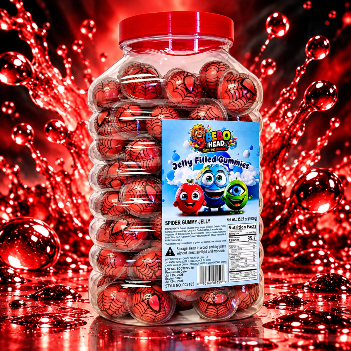 Spider Guys Jelly Filled Gummies 🕷️