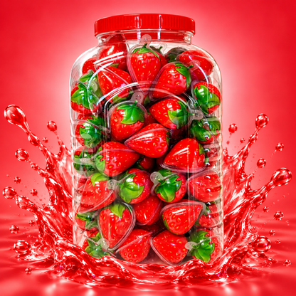 Strawberry Jelly Filled Gummies 🍓