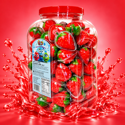Strawberry Jelly Filled Gummies 🍓